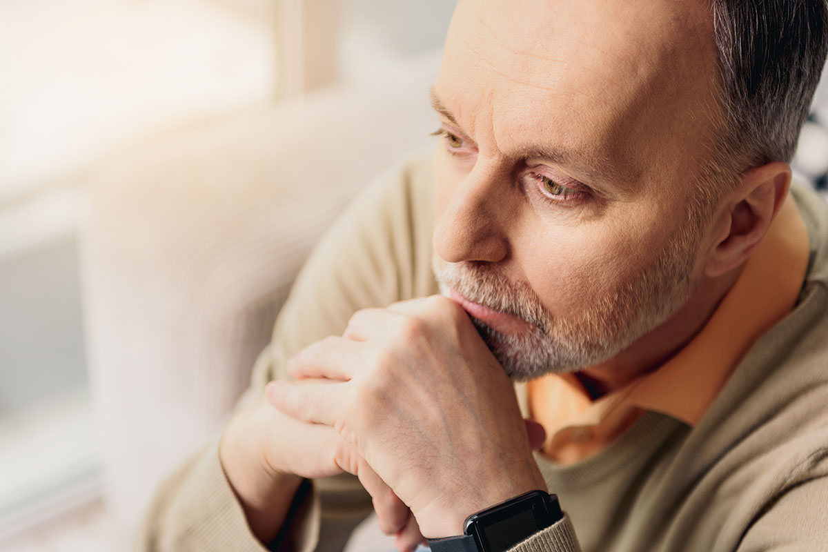 man in need of anxiety treatment